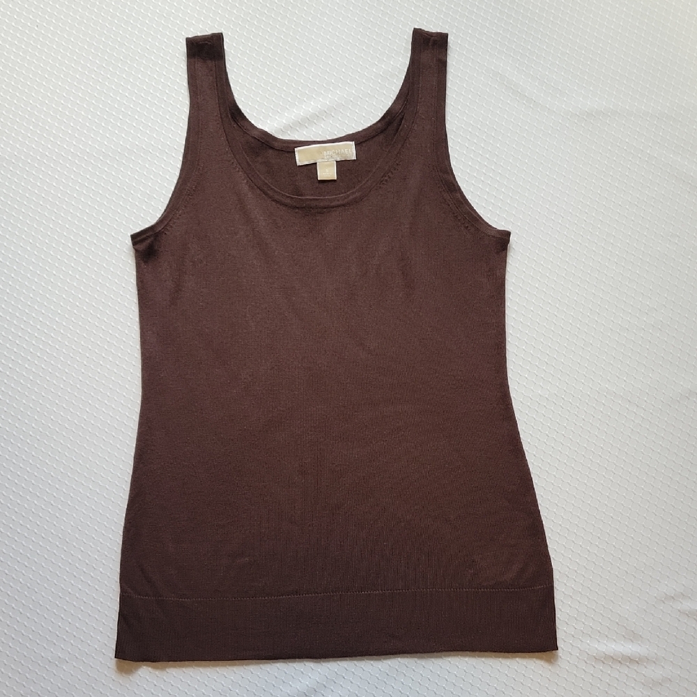 MICHAEL Michael Kors Womens Small Dark Brown Tank Top